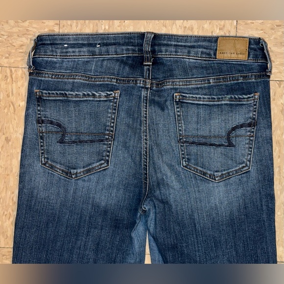 AEO 🦅 Super Stretch Jegging in Waterfall Blue size 10 Extra Long - Picture 11 of 16